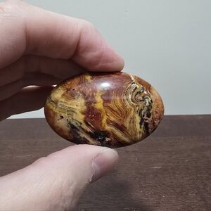 Crazy Lace Agate Crystal Palmstone #B